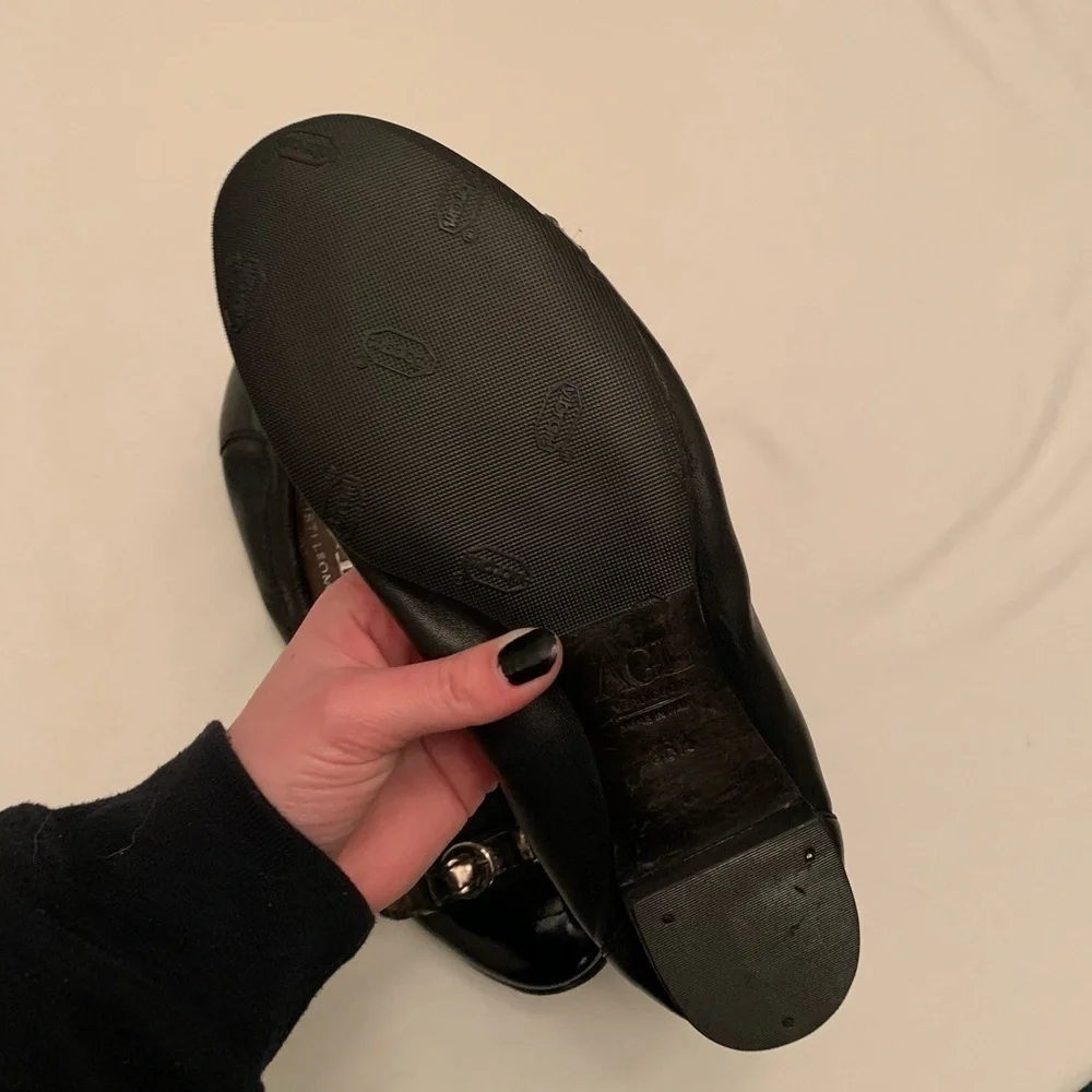 AGL Black Monika Cap Toe Ballet Flat 36.5